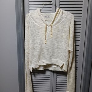 Off white Hollister thin hoodie